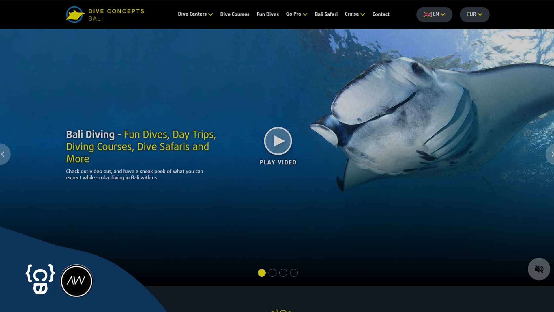Portfolio Dive Concepts Bali Website Development