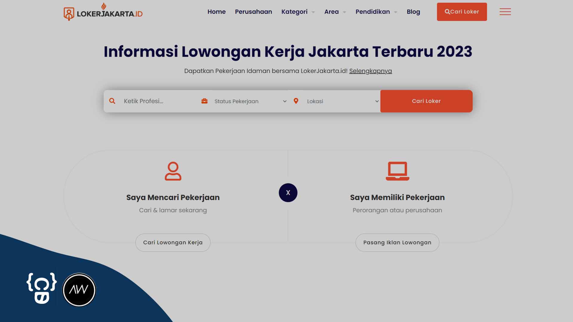 Portfolio Lokerjakarta.id Website Development