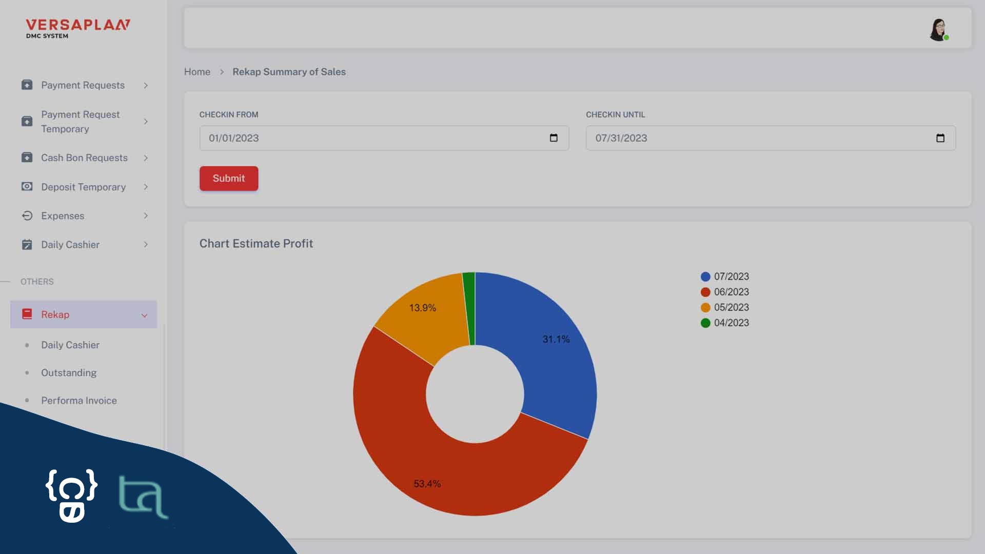 Portfolio Versaplan DMC Website Development